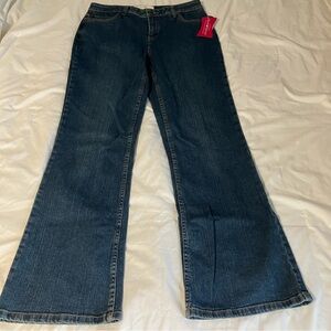 New Fashion Bug Women's Size 14 boot Leg Jeans Blue Secret Slimmer Denim